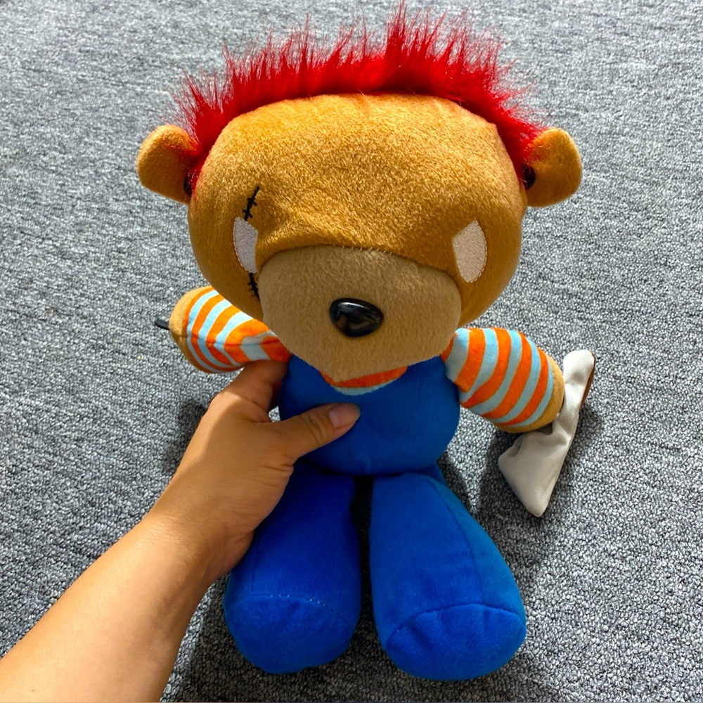 Good guy chucky teddy bear plush Look A Like Peek•a•Boo Stitched Eye Knife Rare